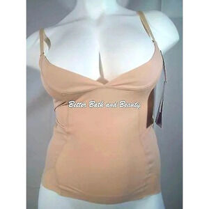 MEDIUM Dr. Rey's Shapewear Sleeveless Push Up Singlet Medium Control Nude NWOT